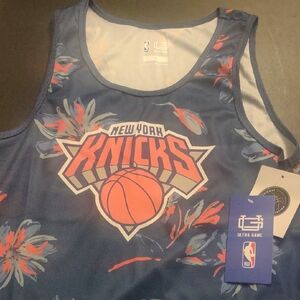 NBA New York Knicks Blue Floral Jersey